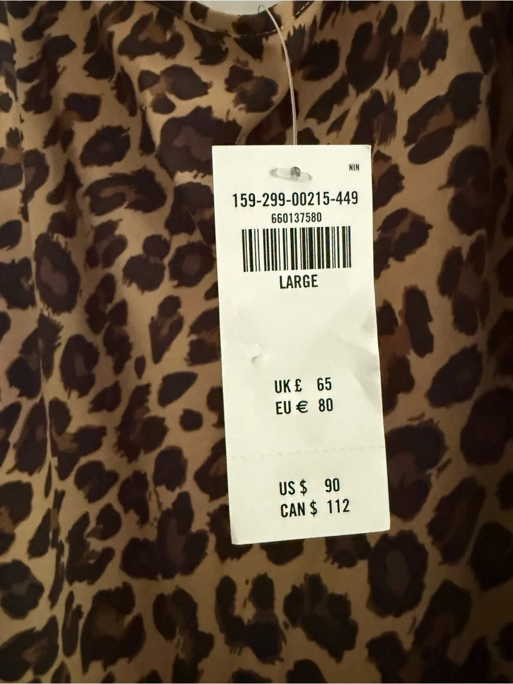 Abercrombie and Fitch Leopard Print Slip Maxi Dress
